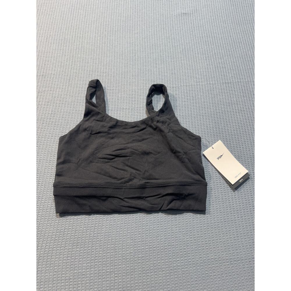 Nike Yoga Luxe Women's Infinalon Crop Top Sz S Black Brand New